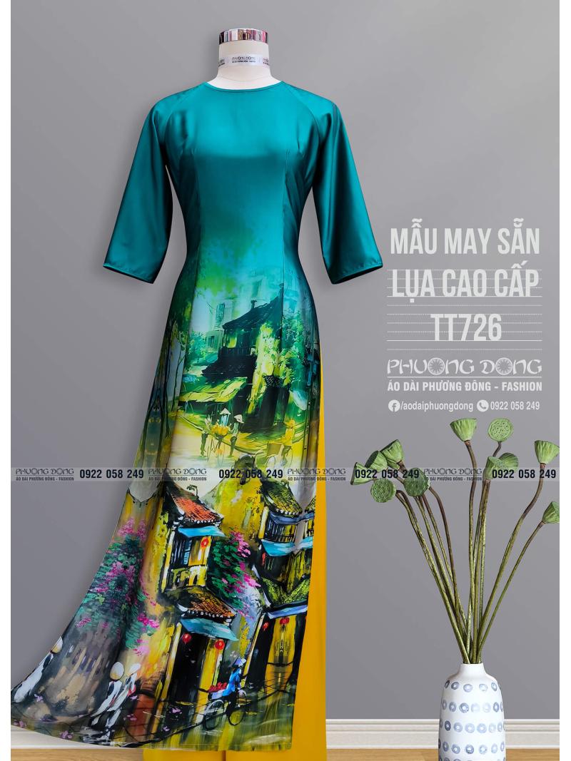 Áo Dài Truyền Thống Lụa Cao Cấp TT726